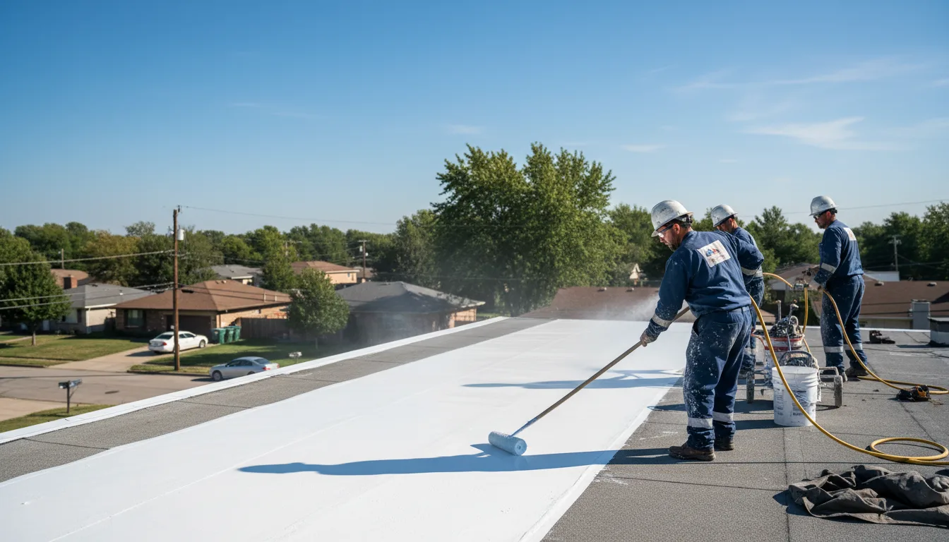 Commercial roof coating in Mellwood, AR near me